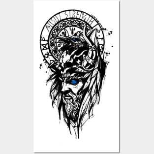 Odin Raven Posters and Art
